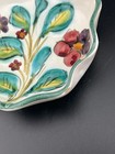 Vintage 4 1/2” Wavy Edged Round Italian HandPainted Pottery  Dish Italy 3575 — photo 7