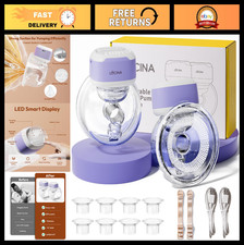 Hands-Free Wearable Breast Pump - Portable Electric, Long Battery Life, 3 Modes,