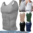 3 Pack Body Shaper Slimming Tummy Vest Compression Shirt Tank Tops Shapewear US