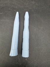 Vintage Lot of 2 Blue Missiles Marx-Atomic Cape Canaveral Missile Base No. 4521.