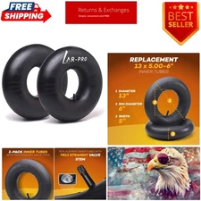 Universal Fit 13 x 5.00-6 Inner Tubes for ATVs and Lawn Mowers - 2 Pack