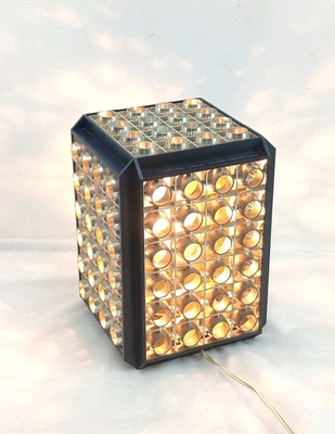 Seltene UdSSR Vintage Retro farbige Disco Nachtlampe Regenbogen rotierend Space Age