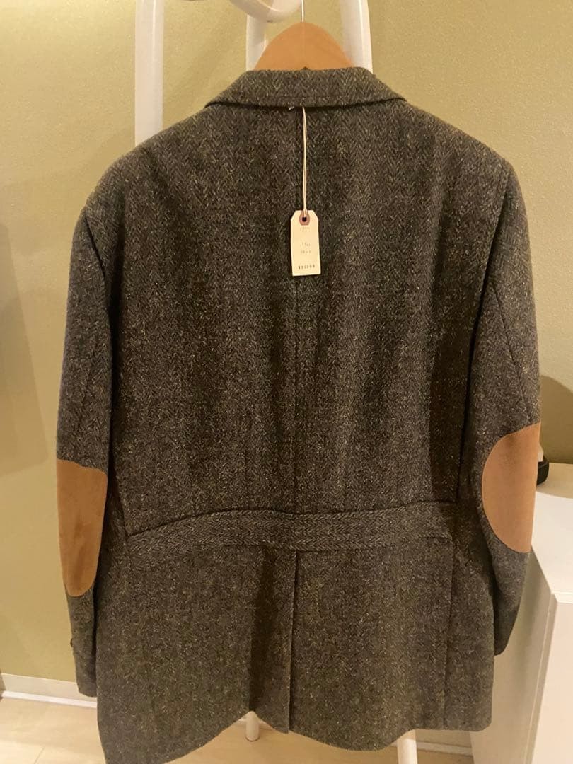 Wool Gray Patchwork Tailored Oversized Jacket Men… - image 3