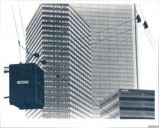 1983 Boston Copley Square Hancock Rescue Cradle Skyscraper 8X10 Vintage Photo
