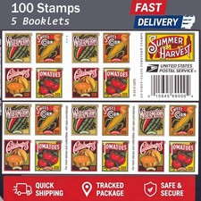 Great MNH 2015 USPS Summer Harvest #5007b MNH &ndash; 5 Booklets (100 Stamps) USPS