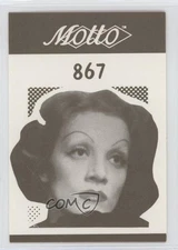 1987 Motto Game Cards Marlene Dietrich #867