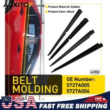 4x Exterior Window Weatherstrip Door Seal Belt For 2008-2017 Mitsubishi Lancer