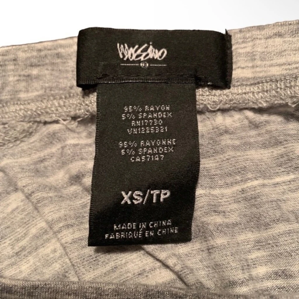 Maxi Falda Mossimo Gris Jaspeada XS Elastizada Tejida Salón Viaje Foto 3 de 4