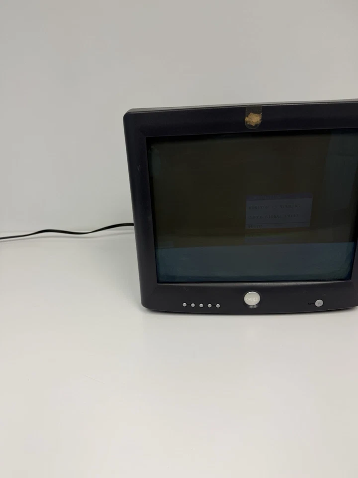 Vintage Dell M783s 17" Color CRT Monitor For Gaming w/VGA Cable, Power Cord - Image 2 of 4