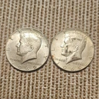 1969-D Kennedy 40% Silver Half Dollar Coins Lot of 2 Circulated