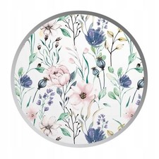 Kinderbettwäsche 100x135 cm, Baumwolle, Pastell Blumenmotiv, Reißverschluss