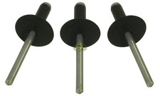 Large Head Black Rivets Pop Rivet 250 ct. 3/16" Racing Fastener IMCA USMTS
