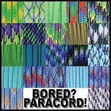550 Paracord Rope Commercial Type III - Assortment of 22 Green & Blue Colors