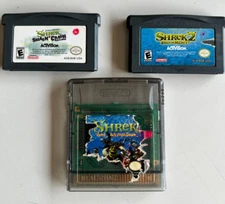 Nintendo Game Boy Adv Bundle Shrek:FairyTale Breakdown,Smash R' Crash, Shrek 2