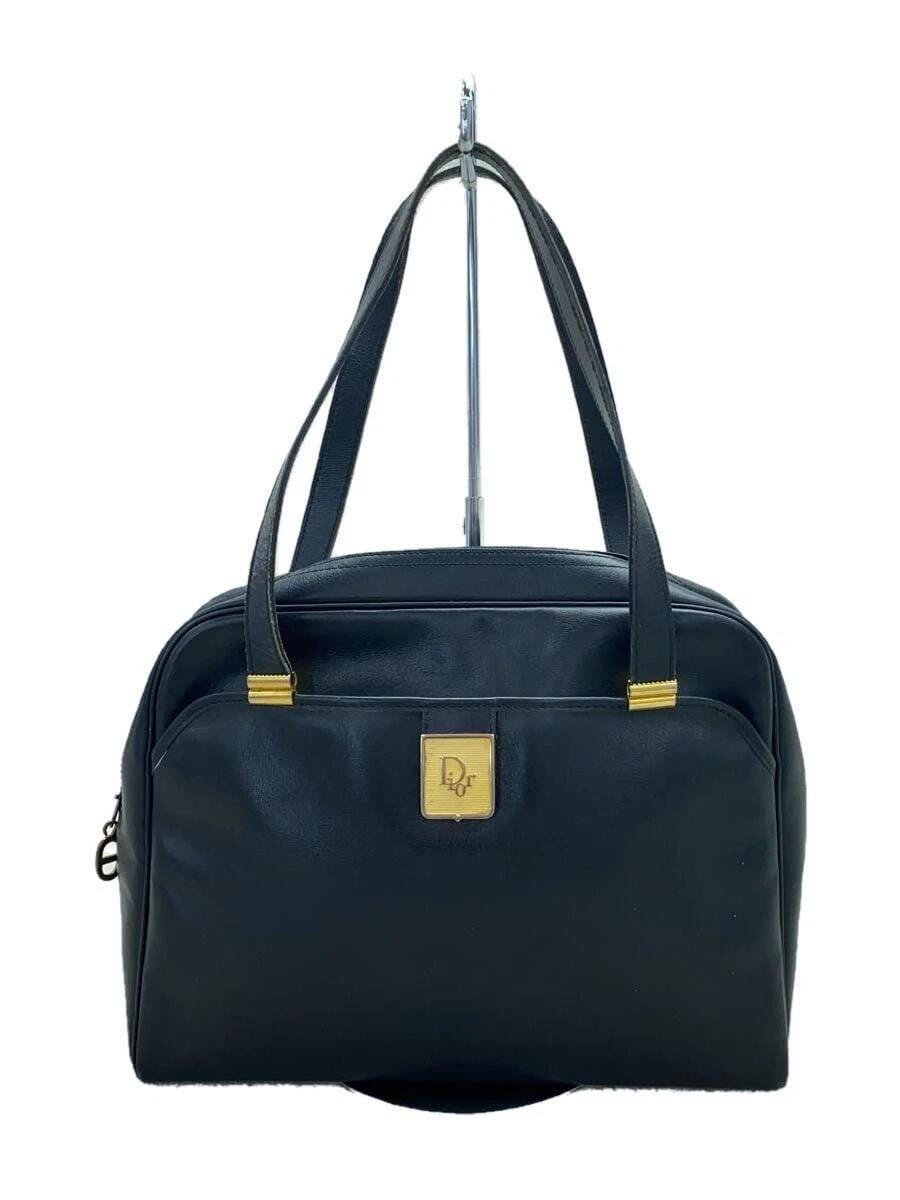 Sac fourre tout Christian Dior cuir noir uni occasion