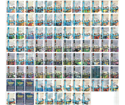MARVEL HEROES Card TOPPS BRAZIL 2001 Full Set 93/93 Wolverine