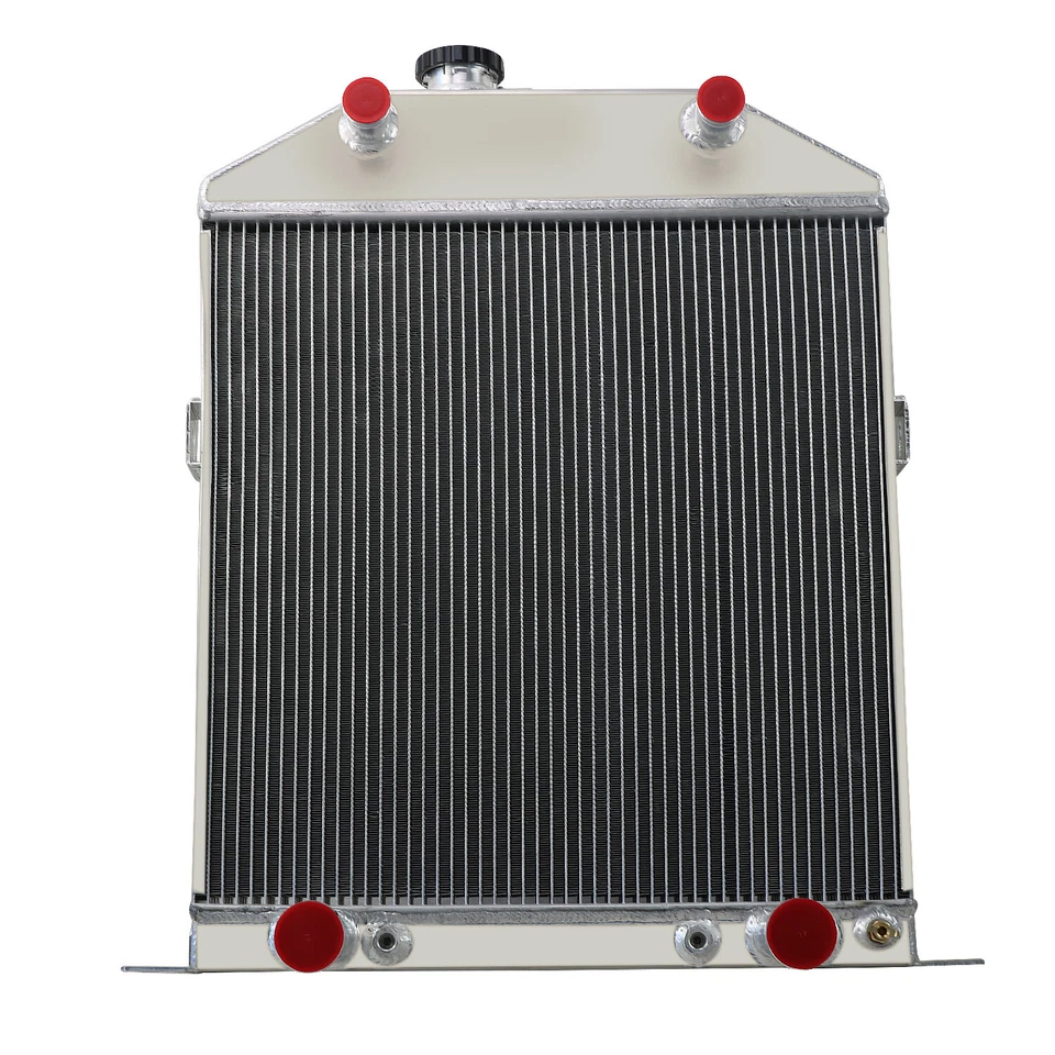 4-Row Aluminum Radiator for 1942-1948 Ford Super Deluxe Deluxe FLATHEAD ENGINE Foto 3 de 4