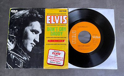 7'' Elvis Presley - Rubberneckin' / Don't Cry Daddy - USA RCA w/ Pic
