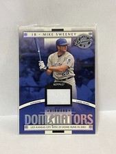 2001 Donruss Class of 2001 Diamond Dominators #DM6 Mike Sweeney Jsy/325