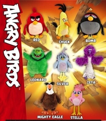 angry birds silver plush ebay