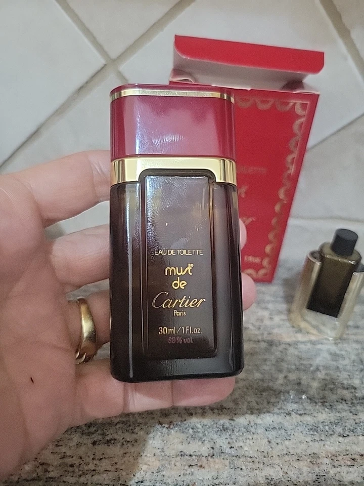 Vintage Must de Cartier Eau de Toilette Splash 30 ml 1 oz Bottle Parfums Open Bo - Image 2 of 4