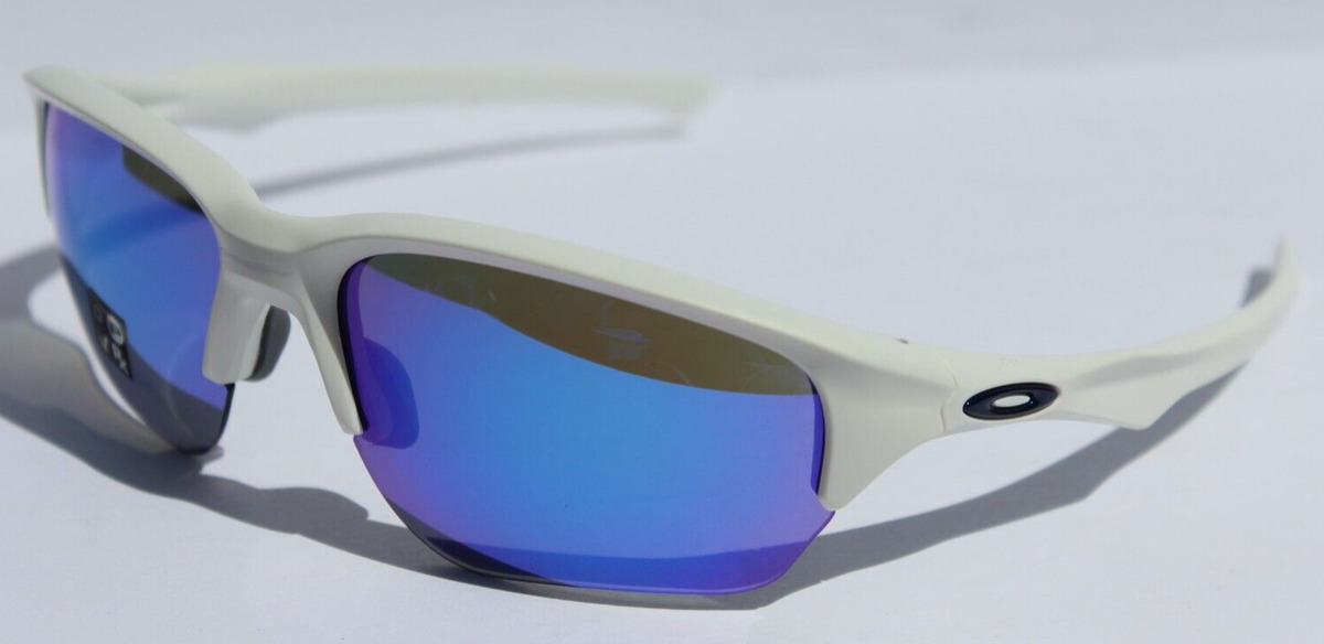 OAKLEY Flak Beta POLARIZED Sunglasses Matte Black/Sapphire Blue Iridium  OO9363