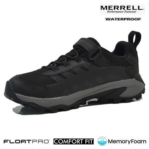 MERRELL NIÑOS NIÑAS IMPERMEABLES CAMINAR SENDERISMO CORRER TREKKING ZAPATILLAS AL AIRE LIBRE - Imagen 16 de 25