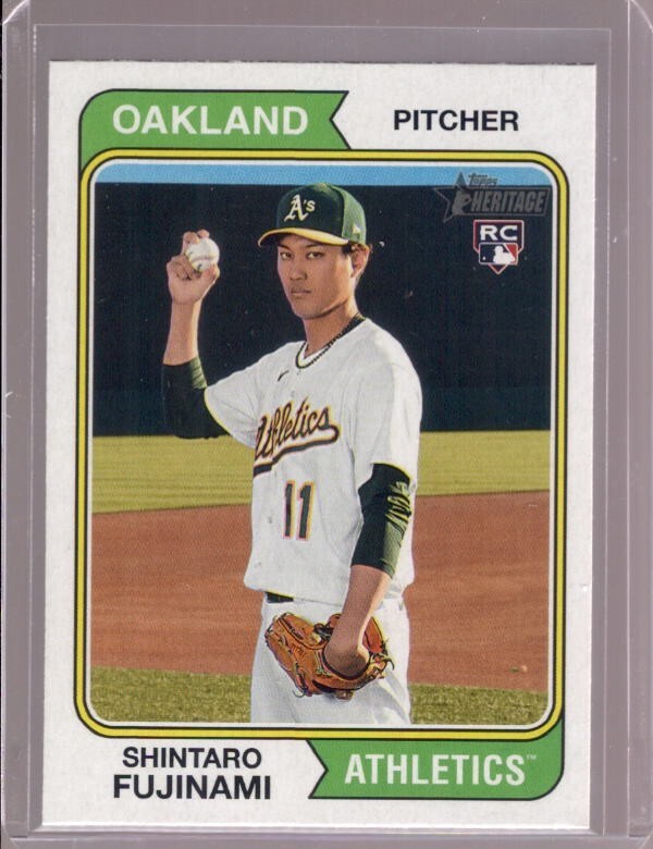 SHINTARO FUJINAMI 2023 Topps Heritage 57 Base Short Print Rookie Variation SP RC