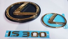Fits New Lexus Is300 24k Gold Emblem Complete Front Rear Kit 2016 2017