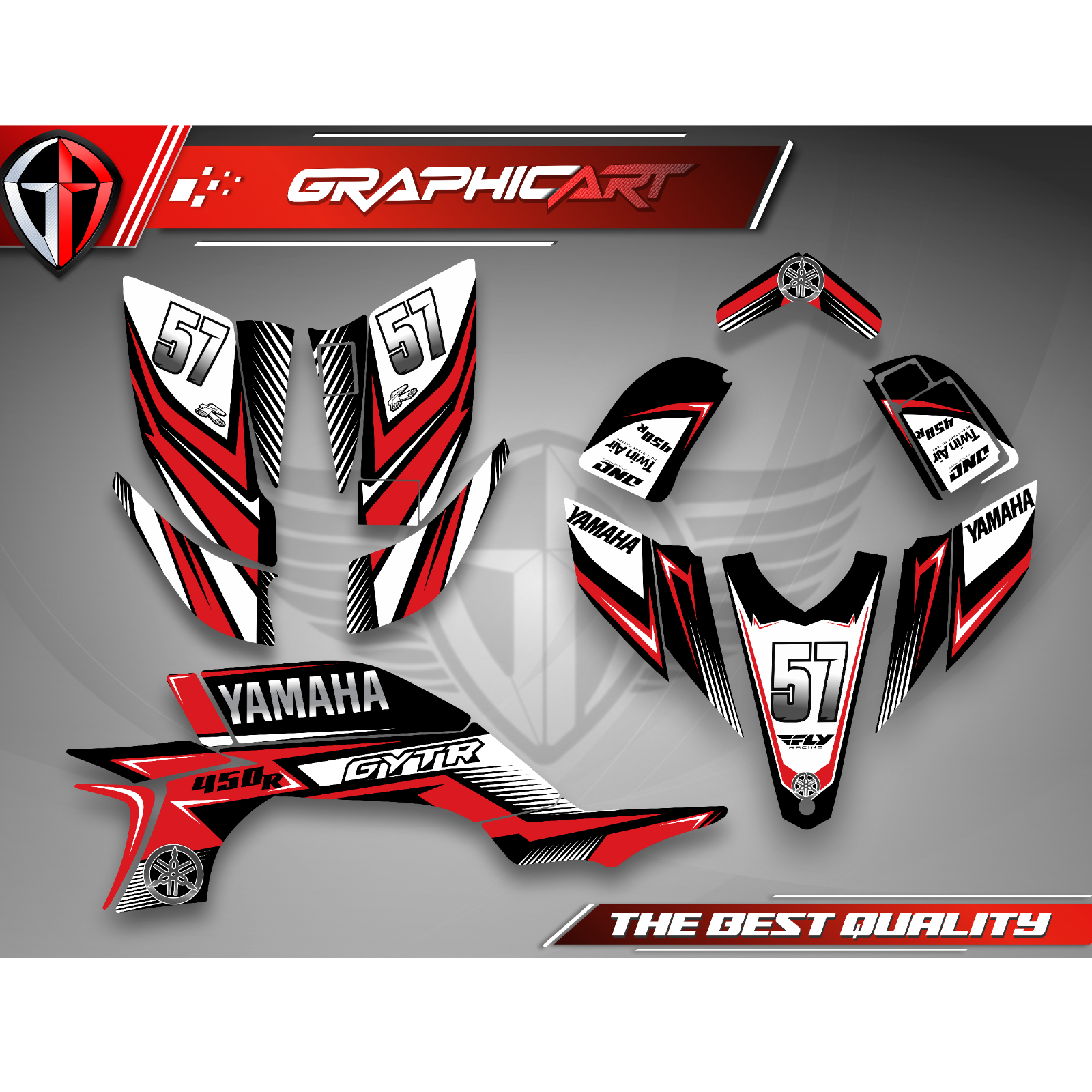 Fits YAMAHA YFZ450 yfz 2003 2004 2005 2006 2007 2008 graphic kit decals kit YFZ