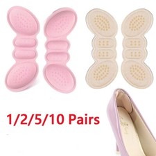 1-10 Pairs Beige and Pink Heel Grip Pads Shoes Comfort Cushions Liners Insoles
