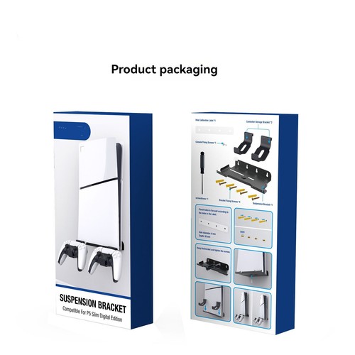 For P5 Slim Console Wall Mount + Storage Hook Set Suspension Bracket Accessories - Picture 8 of 14