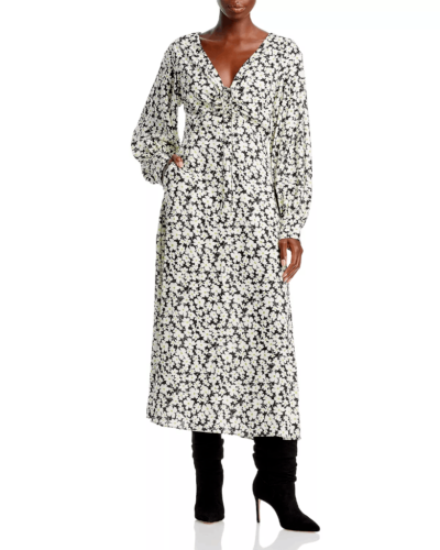 Rebecca Taylor 722953D133 Women's Paige Floral Print Long Sleeve Dress $395