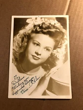 Vera-Ellen Rare Very Early Original Autographed Photo '40s On The Town