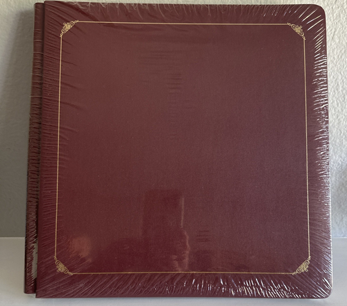 Creative Memories 12x12 Burgundy Red Scrapbook Album w/ Pages & Gold ...