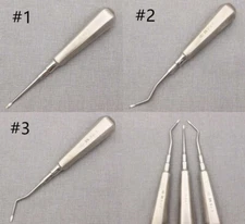 Dental Apical Elevators Tooth Extraction Root Tip Extracting Forceps #1 #2 #3