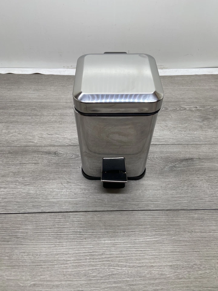 Cesta de residuos de pie Nameeks 2209 cromada Foto 3 de 4