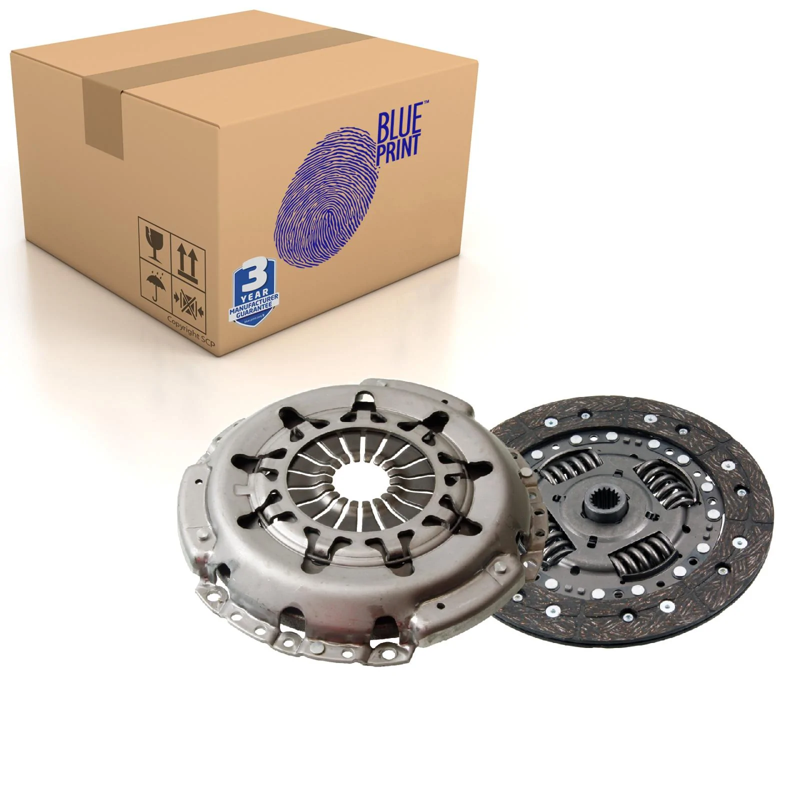 Clutch Kit 2 piece (Cover+Plate) 220mm ADBP300084 Blue Print 1338340 1423909 New - Image 10