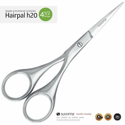 Suvorna hairpal h20 4.5  Men's Precision Beard Mustache Trimming Cutting Shears