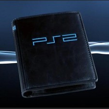 NEW RETRO VINTAGE SONY PLAYSTATION 2 PS BI-FOLD WALLET BIFOLD BLACK PS2