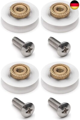 YUANQIAN rollen f?r Duschkabinent?r, V-Rillen, 19 mm Durchmesser, YQ19 (V-Nut