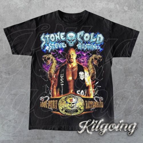 Limited Stone Cold Steve Austin Vintage 90s T-Shirt, Gift For T-Shirt - Picture 1 of 6