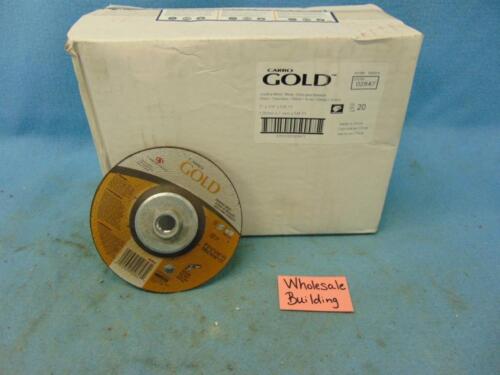 CARBO/GOLD, GRINDING WHEELS, 02847, STAINLESS STEEL, 5"X1/4"X5/8"-11, BOX OF 20 - Picture 1 of 4