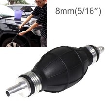 2x Motorcycle 8mm Hand Pump 5 / 16 Rubber Fuel Supply Fuel Primer Pump Petrol US
