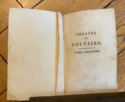 Voltaire Theatre Book Volume Fifth 1801 Stereotype Edition