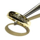 14k yellow gold .35ct SI2 H round diamond mens wedding band ring 5g gents size 8 — photo 5