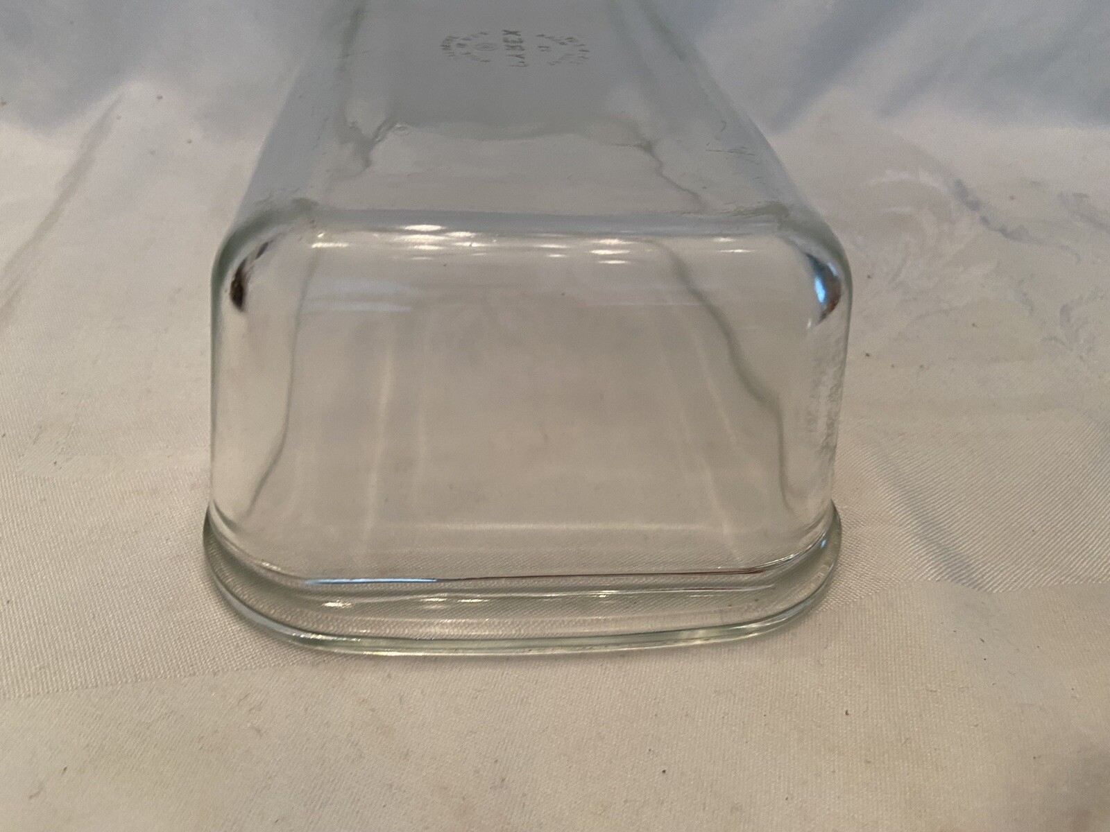 Vintage PYREX Glass Loaf Pan 215 B 9"x 5"x 3" 2 Quarts Rounded