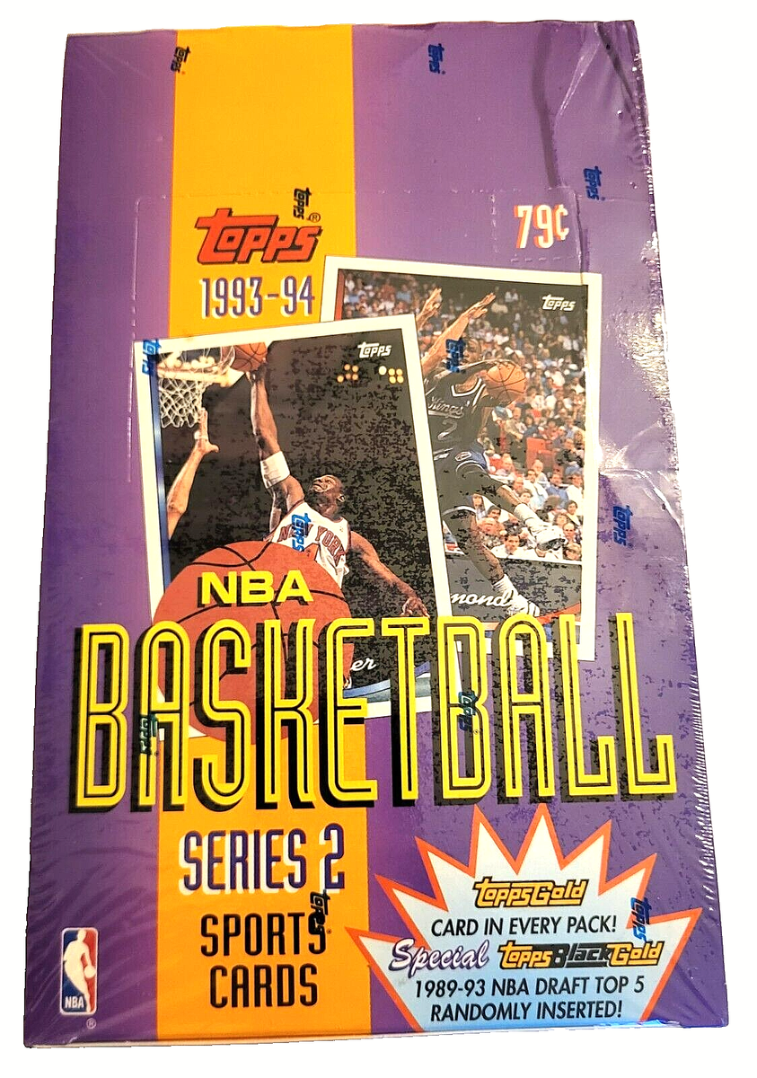 1993–94 Topps NBA Basketball Series 2 Sealed Box 36 Packs Possible