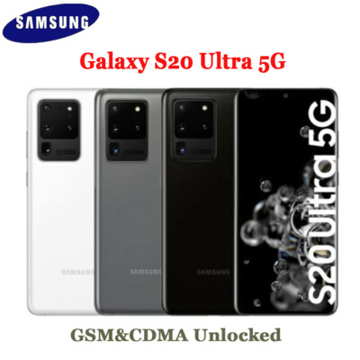 NEW SEALED Samsung S20 Ultra 5G G988U 128GB Factory Unlocked Android Smartphone