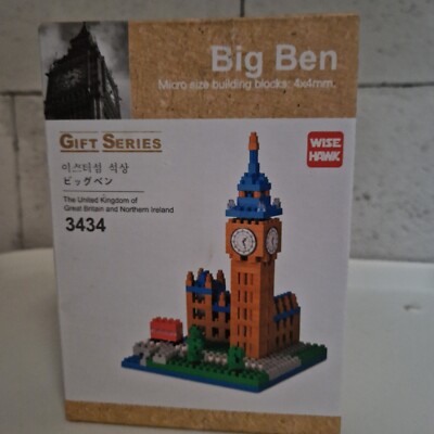 Bausteine Typ MINI Bausteine - WISE HAWK - BIG BEN London - Neu mit Karton